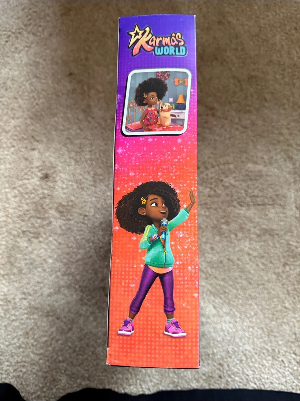 Mattel Karma's World Doll Stage Playset - Purple, Blue & Pink